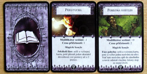 Arkham Horror: Prokletí temného faraona - karty