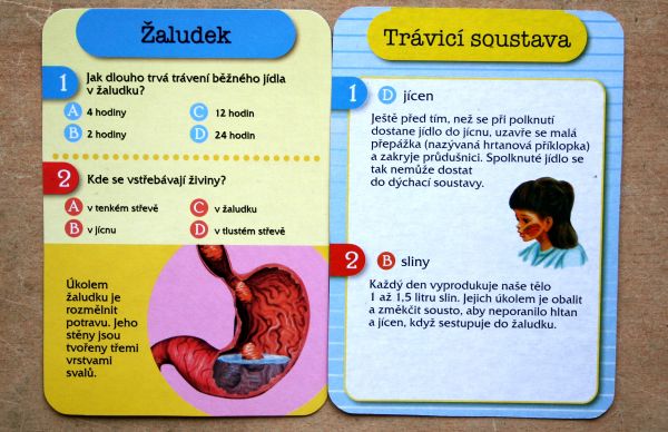 Hravé knihy v plechovce - Lidské tělo - karty