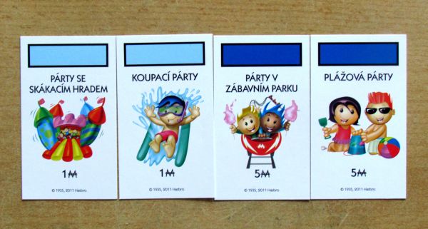 Monopoly Junior Party - karty