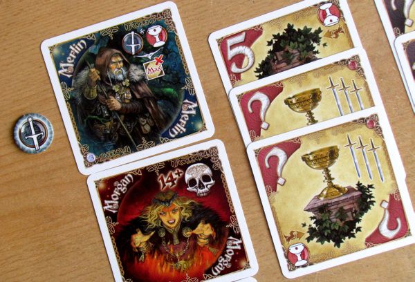 Shadows over Camelot: Card Game - rozehraná hra