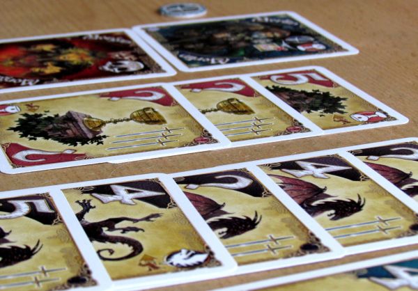 Shadows over Camelot: Card Game - rozehraná hra